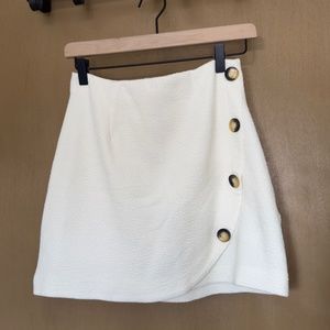 Maeve by Anthropologie Wrap Front Mini Skirt